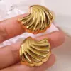Wholesale 1 Pair Cute Novelty Simple Style Irregular 304 Stainless Steel Imitation Gold Electroplating Ear Studs