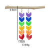 Wholesale Cross-Border European and American Rainbow Six-Color Acrylic Cute and Sweet Tassel Heart-Shaped Flower Arrow Earrings for Women