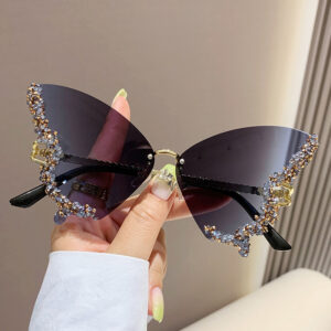 Source factory straight hair] / C03 Phoenix Butterfly 9933# [Blue Grey] Full Diamond