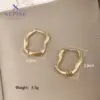 Wholesale 1 Pair XUPING Simple Style Irregular Irregular 304 Stainless Steel 18K Gold Plated Raw Steel Earrings