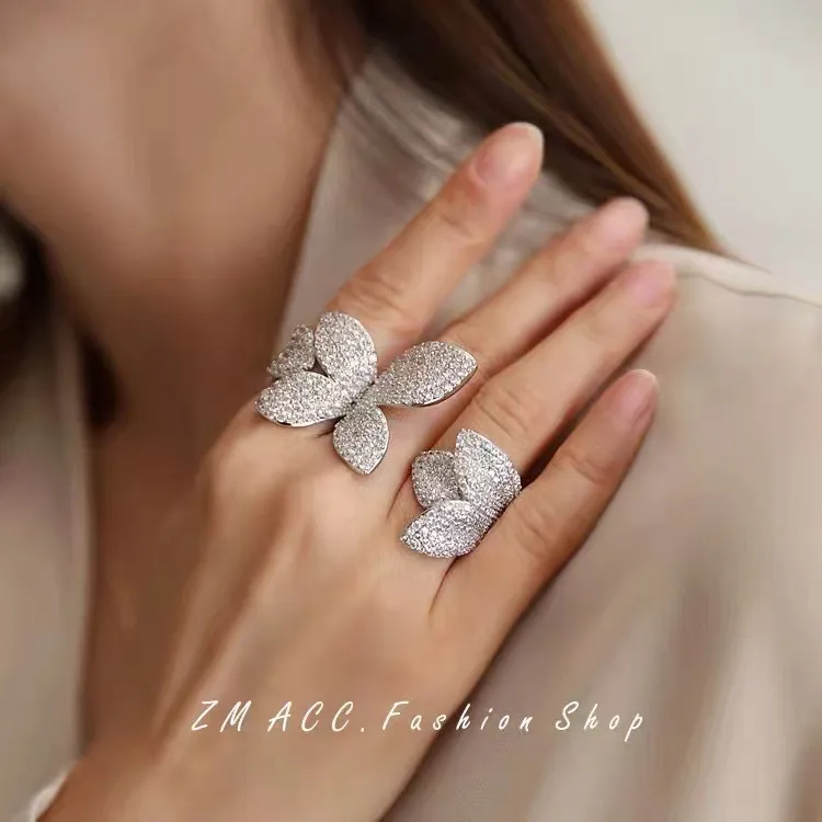 Wholesale Retro Leaf Copper Inlay Artificial Gemstones Open Ring 1 Piece
