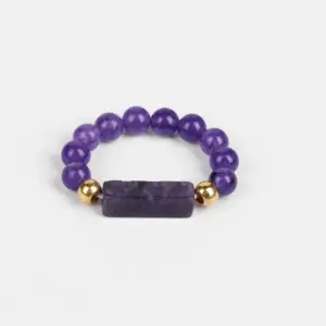 Amethyst Bead Ring