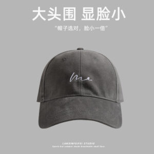 Brushed hard-top baseball cap-grey / L（59-64cm）