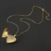 Wholesale Simple Style Heart Shape Stainless Steel Plating Pendant Necklace 1 Piece