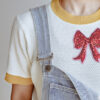 oly-aa1e36e51c359fecda8f441892678968 Wholesale Bow embroidery fabric appliqué sequins