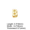 Wholesale Jewelry Basic Simple Style Letter Copper 18K Gold Plated