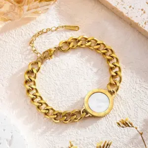 7745 Roman round Black and White Double-Sided / Gold