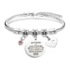 Wholesale Simple Style Classic Style Letter 201 Stainless Steel Alloy Bangle In Bulk