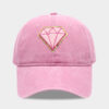 Wholesale Women's Sun Hat with Diamond Patch, Retro Soft-Top Baseball Cap, Autumn Face-Shaping Fashion Trendy Baseball Cap