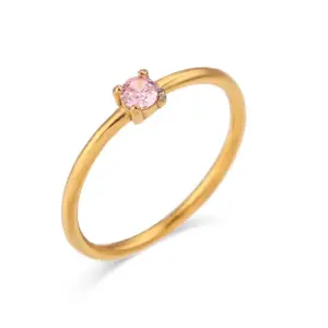 Gold / No. 6 / October Pink Zircon