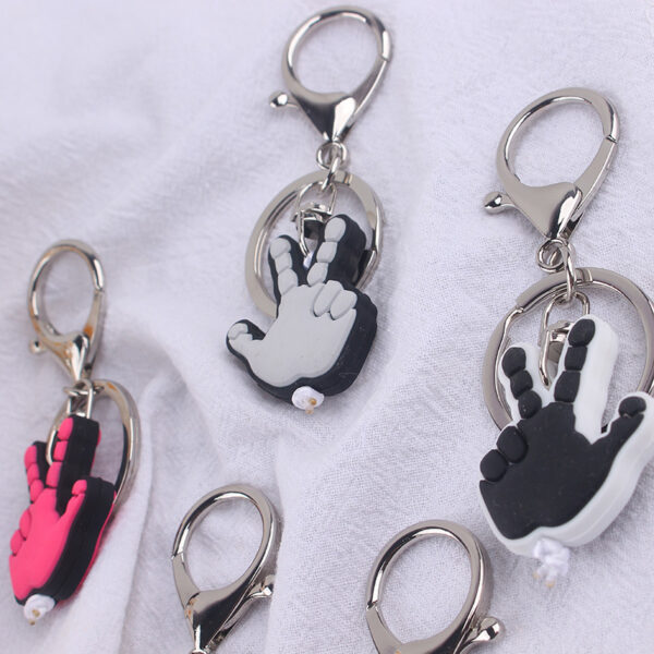 Wholesale Temu Amazon New Gesture Keychain Pendant Men's Gift Car Key Bag Pendant