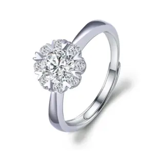 Romantic Snowflake 1 Carat / Adjustable Opening