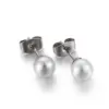 Wholesale PVD Coated 18K Gold Plated Geometric Titanium Steel Korean Style Waterproof Non Tarnish Earrings Ear Studs