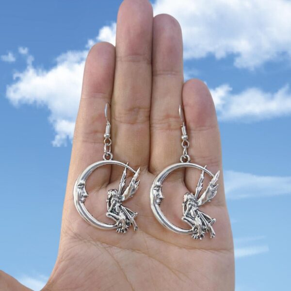oly-aa471c889cf3d46cf0682a97413e0a24 Wholesale Cross-border foreign trade fairy moon earrings cute jewelry factory direct sales