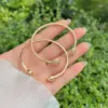 Wholesale Multi-Style Copper Plating 18K Gold Round Inlaid Full Rhinestone Zircon Bracelet Fashion High-End Suitable For Daily Wear Valentine's Day Gift
