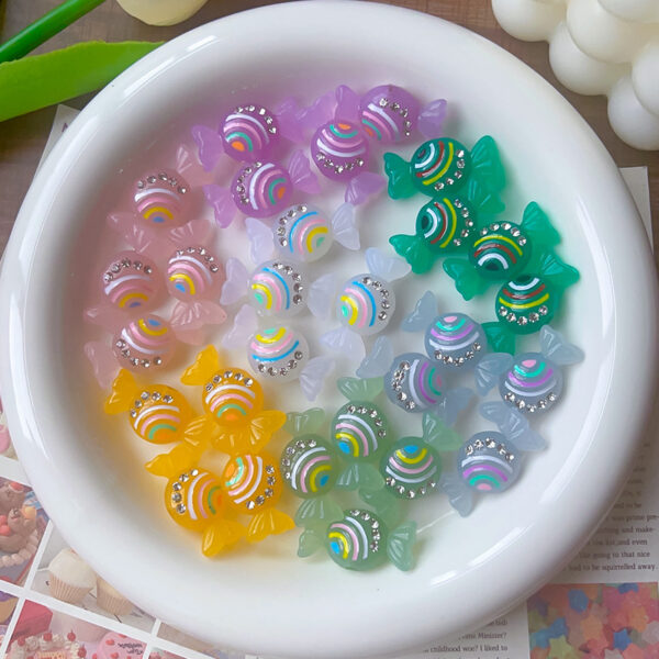 Wholesale Glow-in-the-dark rainbow candy beads