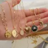 Wholesale Jewelry Fashion Simple Style Star Moon Heart 304 Stainless Steel 14K Gold Plated Plating Necklace