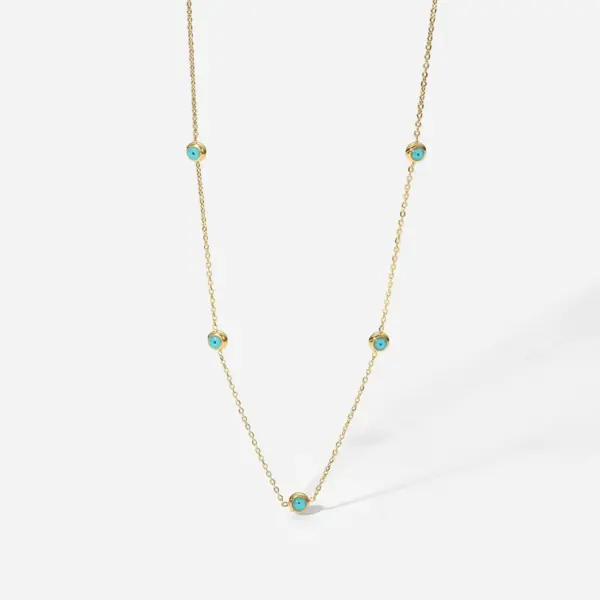 Wholesale Lady Ball Stainless Steel Titanium Steel Plating Gold Plated Pendant Necklace