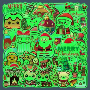 Wholesale 52 Christmas Glow-in-the-Dark Stickers