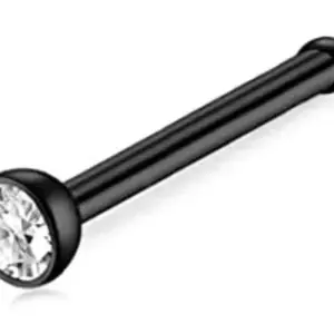 Straight Rod Black and White Diamonds