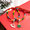 oly-aa63b0a907eb6720649a7f16d13ee01d Wholesale Christmas colorful bracelet Christmas braided bracelet