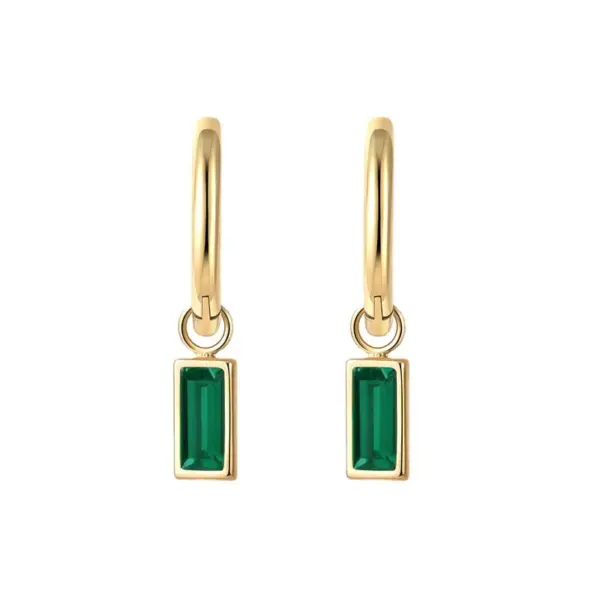 PVD Coated 18K Gold Real Gold Plated Geometric 304 Stainless Steel Titanium Steel Simple Style Waterproof Non Tarnish Earrings