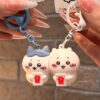 Wholesale Cute Cartoon Jiyka Wow chiikawa Jiyixiaoba Couple Friends Magnetic Key Chain Bag Pendant