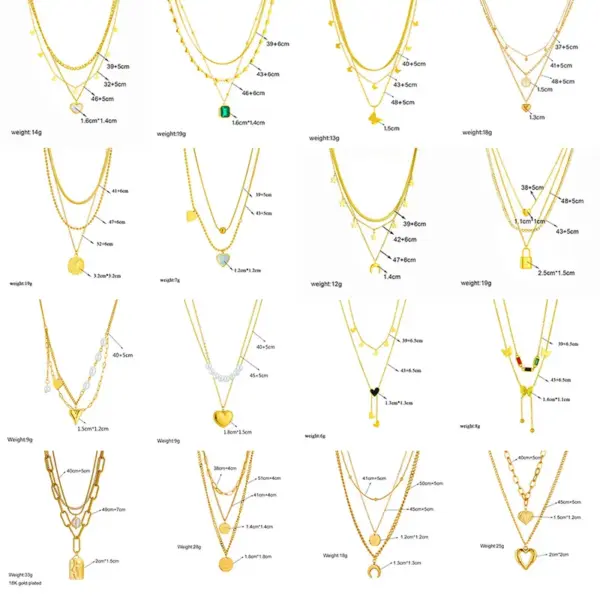 304 Stainless Steel Imitation Pearl Heart Shape Butterfly Rectangle Cuban Link Chain Curb Chain Paperclip Chain Snake Chain Pendant Necklace