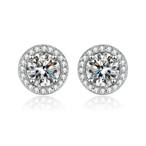 Wholesale 1 Pair Simple Style Heart Shape Inlay Copper Zircon Ear Studs