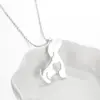 Wholesale Jewelry Fashion Dog 201 Stainless Steel 18K Gold Plated Plating Stainless Steel Necklaces