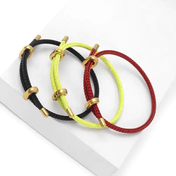 Wholesale Fashion Round Titanium Steel Plating Bracelets 1 Piece