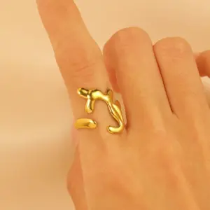 12 18K Real Gold Irregular 4532