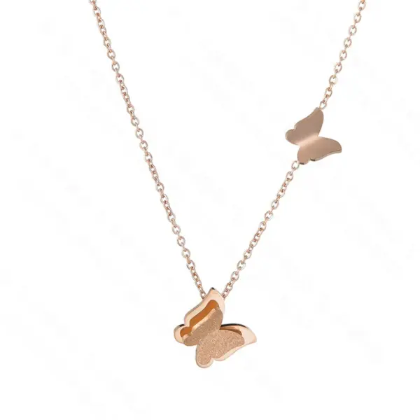 Wholesale 304 Stainless Steel 18K Gold Plated Plating Insect Necklace