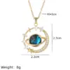 Wholesale IG Style Simple Style Star Planet 201 Stainless Steel Copper Plating Inlay White Gold Plated Gold Plated Resin Zircon