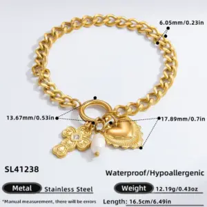 SL41238 / Electroplating 18K Real Gold