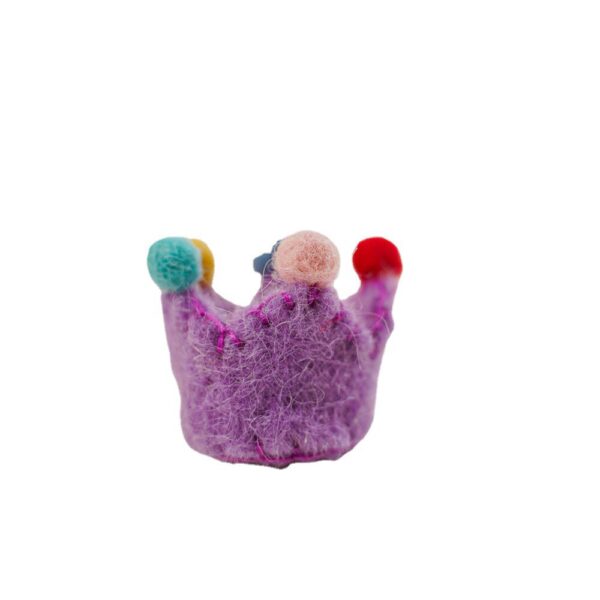 Wholesale Wool felt three-dimensional crown children's accessories cartoon felt stamp music DIY brooch semi-finished decoration