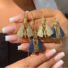 Wholesale 304 Stainless Steel Copper Round Virgin Mary Water Plating Zircon 18K Gold Plated Hip-Hop Punk Plating Inlay Snake Chain Gold Pendant Necklace