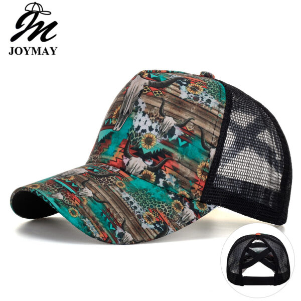 Wholesale Cross-border AliExpress Amazon ebay new cow's head horizontal cross net cap baseball cap Women's sun hat B997