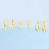 Wholesale INS Style Simple Style Geometric Brass 18K Real Gold Plated Women'S Earrings