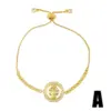 Copper Geometric Artificial Gemstones Copper Bracelets