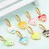 Wholesale New Fashion Love Eyes Oil Dripping Devil's Eye Earrings