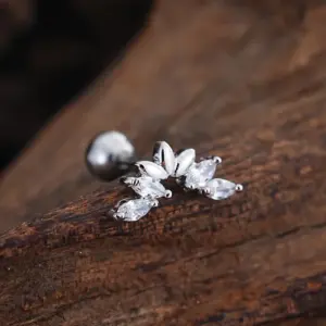 3455 Silver / Ear Studs