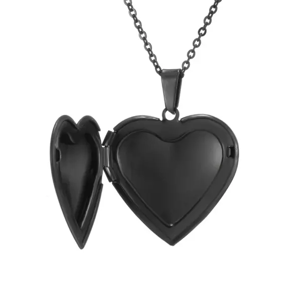 Wholesale Simple Style Heart Shape Stainless Steel Plating Pendant Necklace 1 Piece