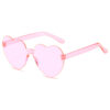 Wholesale Transparent jelly color love sunglasses men's and women's peach heart sunglasses cross-border European and American heart-shaped conjoined sunglasses