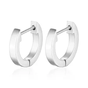 Steel Earrings without Diamonds
