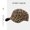 Wholesale Spring and summer fashion leopard print baseball cap outdoor casual peaked cap men's and women's youth sun protection sun hat