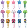 Wholesale Random 50pcs Summer Clouds and Stars Slippers Paper Clips Bookmarks
