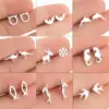 Wholesale PVD Coated 18K Gold Real Gold Plated Animal 304 Stainless Steel Simple Style Waterproof Non Tarnish Ear Studs