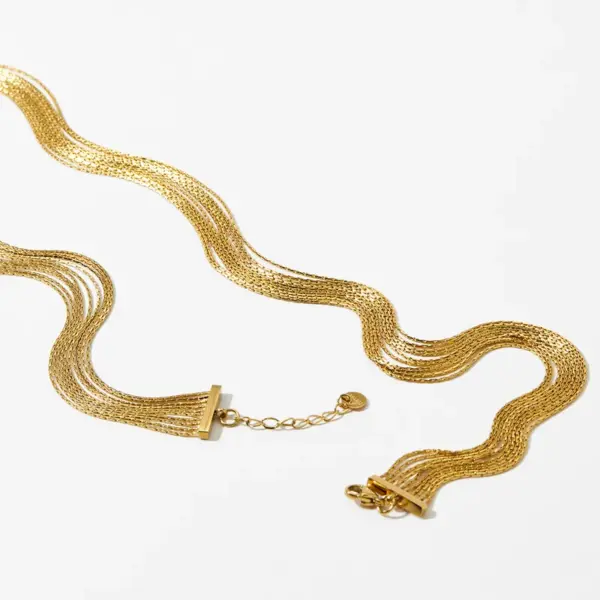 PVD Coated Real Gold Plated 18K Gold White Gold Plated Solid Color 304 Stainless Steel Vacation Modern Style Waterproof Non Tarnish Jewelry Set