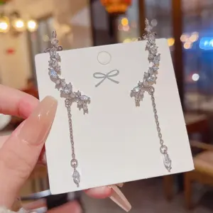 E0103 Silver Needle Ear Clip